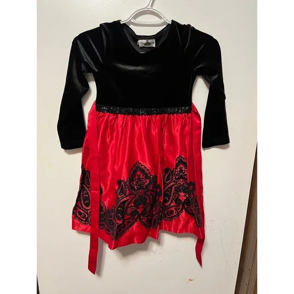 open lace back dress Josephine Red Party Dress 10 Y main image 0